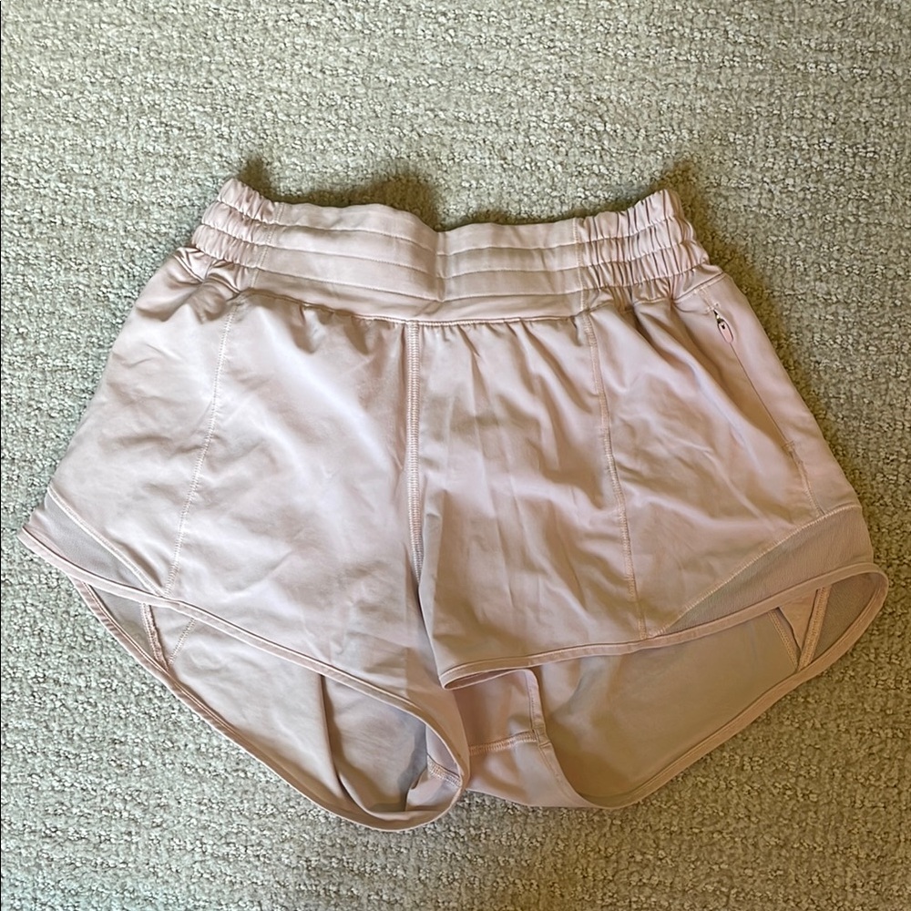 Lululemon Athletica Pink High-Rise Athletic Shorts